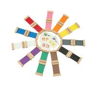 Jiuvaso Giocattoli Colorati in Legno per Il Riconoscimento dei Colori, Regalo di Compleanno per Bambini, Giocattolo Educativo per Distinguere I Colori, 11 col