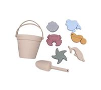 Jiuvaso Giocattoli da Spiaggia per Bambini in Silicone, Giocattoli da Sabbia Multiuso, Regalo di Compleanno Leggero per Ragazzi e Ragazze, Ideale per Il, Beige