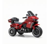 Jiuvaso Giocattolo Elettrica a Tre Ruote per Bambini con Doppio re Parabrezza Colorato con Seduta Comoda con Schienale Adatta per Uso Allaperto E Avventure Nel Cortile, color to 2, style to 2