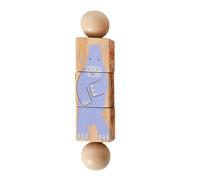 Jiuvaso Giocattolo in Legno a Torsione con Blocco Girevole Che sviluppa Il e la coordinazione Occhio-Mano. Puzzle educativo, Style C