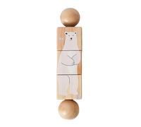 Jiuvaso Giocattolo in Legno a Torsione con Blocco Girevole Che sviluppa Il e la coordinazione Occhio-Mano. Puzzle educativo, Style D