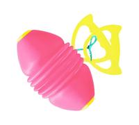 Jiuvaso Gioco con Palla da Tirare e da Far Scorrere con Corde robuste per la coordinazione Occhio-Mano dei Bambini, per tenersi in Forma Durante la, Rosa