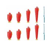 Jiuvaso Gioco di Pesca Retrattile con Elementi Espandibili Permette Competizione E Collaborazione tra Bambini Ideale per Giochi Domestici E Lezioni in Classe, Rosso, Bagged 8F 2R