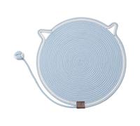 Jiuvaso Gioco Interattivo per Gatti con Tappetino Graffiante E Attrezzature per Il Divertimento, Azzurro