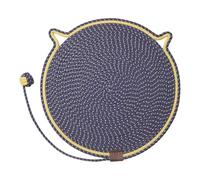 Jiuvaso Gioco Interattivo per Gatti con Tappetino Graffiante E Attrezzature per Il Divertimento, Blu Scuro