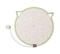 Jiuvaso Gioco Interattivo per Gatti con Tappetino Graffiante E Attrezzature per Il Divertimento, Bordo Verde