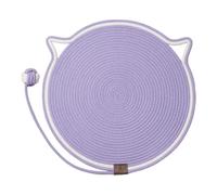 Jiuvaso Gioco Interattivo per Gatti con Tappetino Graffiante E Attrezzature per Il Divertimento, Viola