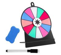 Jiuvaso Giradischi da Tavolo con Ruota della Fortuna da Tavolo Ruota Girevole Supermercati Casa Gioco Incontri Pub Fai da Te Forniture Versatile, Style D
