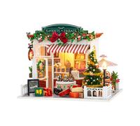 Jiuvaso Idee Fai da Te per Realizzare Una Casa delle Bambole Natalizia con Luci Integrate, Perfette Come Regalo di