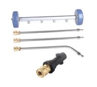 Jiuvaso Idropulitrice per la Pulizia del sottoscocca, Accessorio per Il Lavaggio sotto l'auto, ugello a 4 Fori, Scopa per l'acqua di Lavaggio, with K Connector