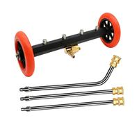 Jiuvaso Idropulitrice per la Pulizia del sottoscocca, con 3 aste di prolunga, Scopa ad Acqua per Il Lavaggio del sottoscocca dell'auto, 4000 PSI, Orangina