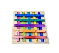Jiuvaso in legno con arcobaleno, giocattolo educativo per risolvere problemi e sfidare la creatività, scatola di in legno per regali, giocattolo