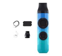 Jiuvaso Kazoo Flauto con Cordino, Strumento Musicale per Campeggio e Gite Intorno al Fuoco, Ciano Blu
