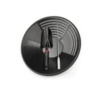 Jiuvaso Kit Completo da 3 Pezzi Vaschetta per Setacciare Minerali con Griglia Estraibile E Accessori per La Raccolta di Materiali Fini Adatto per Cercatori E Avventurieri