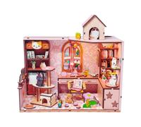 Jiuvaso Kit di costruzione di diorami per casette in miniatura, puzzle 3D in legno, decorazioni per la casa, decorazioni artistiche, set per la costruzione di