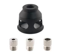 Jiuvaso Kit di guida per trapano autocentrante per fori dima da 6/8/10 mm, strumento di punzonatura verticale per localizzatore di tasche con boccole per, Nero