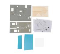 Jiuvaso Kit Modello di Edificio 1/64, Ornamento, Scena Fai da Te incompiuta, Facile da Montare, Layout di Scenario di Case di Strada per Diorama da Tavolo di