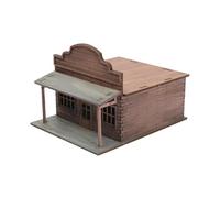 Jiuvaso Kit Modello di Edificio cittadino in 1/72, Puzzle in Legno 3D per Adulti, Modello di architettura Micro-paesaggistica incompiuta in 1:72, Forno
