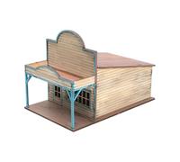 Jiuvaso Kit Modello di Edificio cittadino in 1/72, Puzzle in Legno 3D per Adulti, Modello di architettura Micro-paesaggistica incompiuta in 1:72, Ospedale