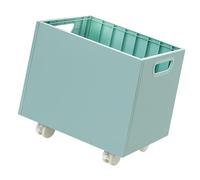 Jiuvaso Libreria Sotto La Scrivania con Ruote, Contenitore Portadocumenti con Ruote, Organizer Decorativo E Multifunzionale per Libri Sotto La Scrivania per L, Blu