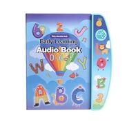 Jiuvaso Libro parlante per Imparare l'inglese, audiolibro per l'apprendimento precoce, Regali di Compleanno creativi per Bambini in età prescolare, Blu