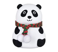 Jiuvaso Luce Notturna per Bambini Luci Notturne a LED per Bambini Lampade Da Comodino con trasduttore a Forma di Orso Silicone Lampada Da, Grande Occhio