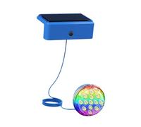 Jiuvaso Luce Solare Subacquea per Piscina IP68 Impermeabile con Cavo Da 1 Metro per Installazione Fuori Terra