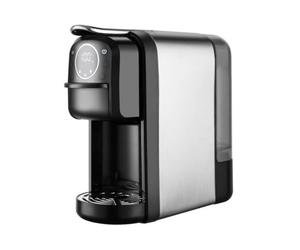 Jiuvaso Macchina da Caffè Automatica con Compatibilità Multipla per Macinato Avvio a Un Tocco con Pulsanti Intuitivi Supporto Tazza Dedicato Corpo Nero Argento Adatta per Piano Lavoro Postazione