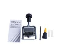 Jiuvaso Macchina numeratrice automatica a salto, in metallo autoinchiostrante, timbro automatico per numerazione, macchina numeratrice automatica per numeri e, 9 Cifre