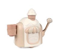 Jiuvaso Macchina per Schiuma da Bagno per Bambini Giocattolo Erogatore di Schiuma con Tazze con Leva Laterale per Fare Adatto per Giochi , Giallo Crema