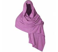 Jiuvaso Mantello Rinascimentale Sciarpa Cappuccio Scialle con Spille Cotone Morbido Drappeggio Ampio Sovrapposizioni Creative Look Artigianale Adatto per, Viola, color to 10