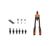 Jiuvaso Manual Riveting Device Pinzatrice a Rivetti Rivettatrice a Inserto Pinza Filettata Attrezzo Manuale in Acciaio Legato Manici con Rivestimento, 89150A