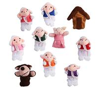 Jiuvaso Marionette da Dito Giocattolo Educativo per Bambini per Raccontare Storie, per Bambine E, 2, Come Mostrato