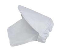 Jiuvaso Maschera per Coda di per Cani, Cappuccio in Rete per prevenire Le Spine delle Code di, Protezione Leggera per la Testa del Cane, Bianco, S