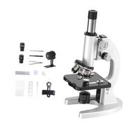 Jiuvaso Microscopio educativo per Bambini con Accessori, biologia per Principianti, Regalo per Le Vacanze, Strumenti scientifici, Kit per esperimenti