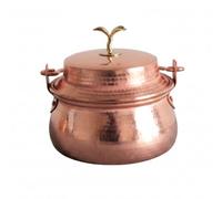 Jiuvaso Mini Rame Pentola Casseruola Padella con Coperchio Caldo E Pomolo a Farfalla Corpo Arrotondato E Ganci di Adatta a Cotture Rapide Servizio Piccoli Appartamenti