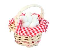 Jiuvaso Modelli di Cestini per Uova in Miniatura in 1/12, Accessori per La Cucina di Casa delle Bambole, Decorazioni per La Cucina di Casa delle Bambole, Bianco d'uovo