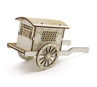 Jiuvaso Modello di Carrozza Cinese Fai da Te, Giocattolo scientifico Fai da Te, Progetto di Giocattolo Leggero, Kit di Modelli di Carrozza Tradizionale,