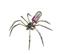 Jiuvaso Modello di Ragno Meccanico, Ornamento di Edificio in Metallo, Kit Artigianale di Scultura Meccanica, Puzzle 3D per casa, Ufficio, scrivania, Camera da, Rosso