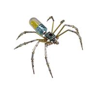 Jiuvaso Modello di Ragno Meccanico, Ornamento di Edificio in Metallo, Kit Artigianale di Scultura Meccanica, Puzzle 3D per casa, Ufficio, scrivania, Camera da, Blu