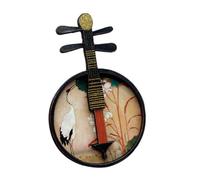 Jiuvaso Modello di Strumento Musicale in Miniatura in 1/12 E 1/6 per Casa delle Bambole, Accessorio per Casa delle Bambole per Soggiorno, Sala Musica, D, Yueqin