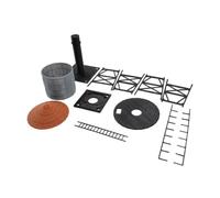 Jiuvaso Ornamento Acquatico in Ho, Accessorio Scenico Non Assemblato per Il Layout dei Treni a Vapore