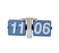 Jiuvaso Orologio Meccanico a Pagine Automatiche con Display a Ribalta per Tutte con Corpo in Acciaio Inox E Rivestimento in Pvc Opaco Adatto per Scrivania E, color to 2
