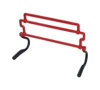 Jiuvaso Ostacoli per L'agilità, Attrezzatura per L'allenamento dei Bambini, Altezza Regolabile per Atleti, Corsa, Salto, velocità, Resistenza, Calcio, Rosso