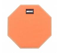 Jiuvaso Pad Allenamento Batteria Pratica Batteria Tappetino Percussioni Piatto Silenziatore Superficie in Gomma per Allenare Timing E Controllo Mani Adatto, Arancione