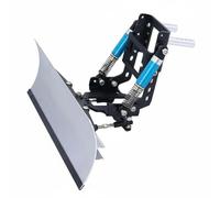Jiuvaso Paletta da Neve Accessorio RC Auto Crawler Spazzaneve Montaggio Regolabile Metallo Costruzione Dettagliata Funzione Clearing Adatta per Gioco All'aperto Terreno Sconnesso, Nero