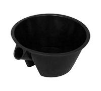 Jiuvaso Paletta per annaffiare Il Giardino, attrezzo da Giardino, Secchio, attrezzo da Giardinaggio per Lavare i Capelli, mestolo per Acqua di Grande, Nero