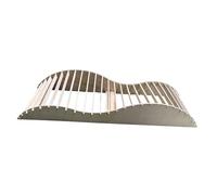 Jiuvaso Percorso di Arrampicata su Ponte cingolato RC, Facile da installare, ostacolo per Auto telecomandata, Robusto e Professionale, per Ostacoli su pendii, 79.5x23.2x12 Cm