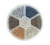 Jiuvaso Perline per Legare Le Mosche, Perline scanalate, Materiale per Legare Le Mosche Fai da Te, Amo a jig ad Affondamento rapido, attrezzo da Pesca per, Metallo 2mm
