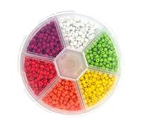 Jiuvaso Perline per Legare Le Mosche, Perline scanalate, Materiale per Legare Le Mosche Fai da Te, Amo a jig ad Affondamento rapido, attrezzo da Pesca per, Multi 3 mm